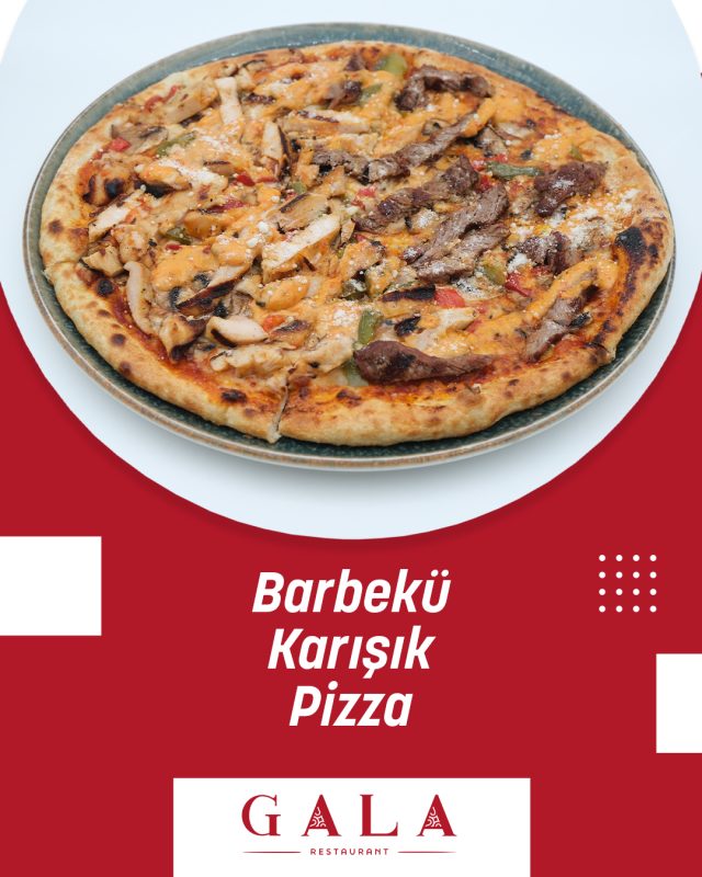 barbekü karışık pizza grafik