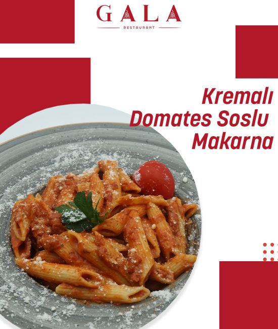 kremalı makarna grafik