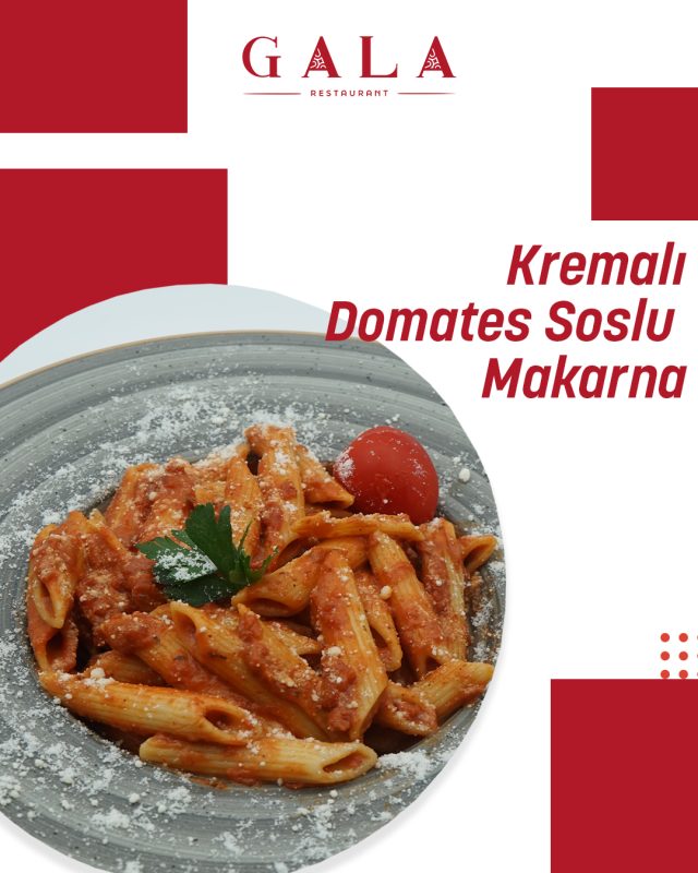 kremalı makarna grafik